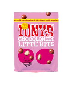 Tony's Chocolonely - Milk Chocolate Biscuit & Marshmallow Bits Mix - 8 x 100g