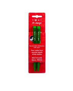 Vent for Change - Make a Mark Recycled Set of 2 Pens Green - 8 x 30g
