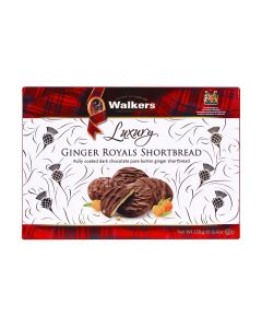 Walkers Shortbread - Dark Chocolate Ginger Royals Shortbread - 12 x 150g