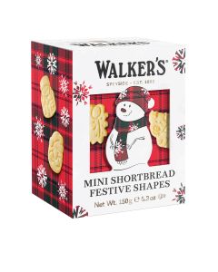 Walkers Shortbread - Snowman Mini Festive Shapes Shortbread Box - 10 x 150g