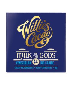 Willie's Cacao - Milk of the Gods; Rio Caribe 44% Creamy Milk Chocolate - 12 x 50g