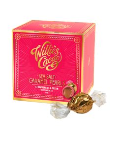 Willie's Cacao - Sea Salt Caramel Strawberries & Cream Pearls - 6 x 150g