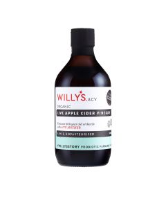 Willys ACV - Organic Apple Cider Vinegar with 'The Mother' - 6 x 500ml