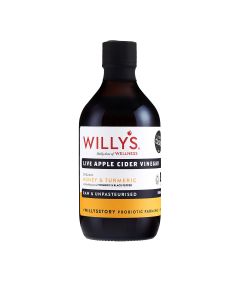 Willys ACV - Organic ACV with Turmeric & Eureka Lemon - 6 x 500ml