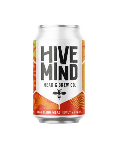 Hive Mind - Honey & Ginger Sparkling Mead 4% Abv - 12 x 330ml