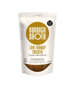 Borough Broth  - Low FODMAP Organic Chicken Bone Broth  - 10 x 324g (Min 40 DSL)