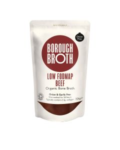 Borough Broth  - Low FODMAP Organic Beef Bone Broth  - 10 x 324g (Min 40 DSL)