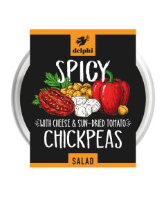 Delphi Foods  - Medium Hot Chickpea Salad  - 6 x 220g (Min 16 DSL)