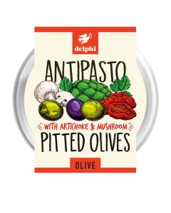 Delphi Foods  -  Antipasto with Pitted Olives  - 6 x 160g (Min 30 DSL)