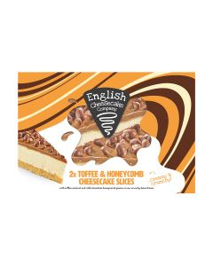 English Cheesecake Company - Toffee & Honeycomb Cheesecake - 4 x 214g (Min 8 DSL)