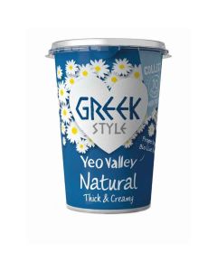 Yeo Valley - Greek Style Natural Yogurt - 6 x 450g (Min 12 DSL)