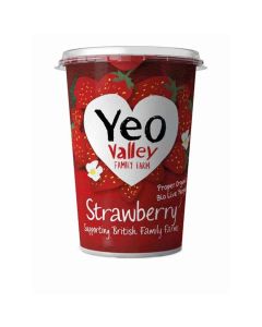 Yeo Valley - Strawberry Yogurt - 6 x 450g (Min 12 DSL)
