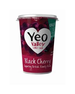 Yeo Valley - Black Cherry Yogurt - 6 x 450g (Min 12 DSL)