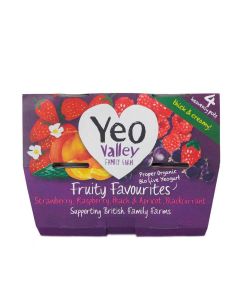Yeo Valley - Fruity Favourites Yogurts - 4 x 4 x 110g (Min 12 DSL)