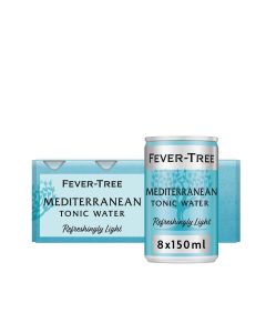 Fever Tree - Refreshingly Light Mediterranean Tonic Water - 3 x 8 x 150ml