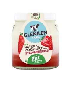 Glenilen Farm  - Strawberry  Fruit Layered Yoghurt  - 6 x 140g (Min 12 DSL)