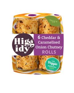 Higgidy - Cheddar Cheese & Onion Rolls  - 4 x 160g (Min 5 DSL)