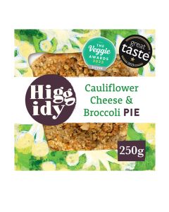 Higgidy - Three Cheese Cauliflower & Brocolli Pie with Garlic & Thyme Crumb  - 4 x 250g (Min 5 DSL)