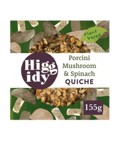 Higgidy - Mushroom & Spinach Quiche - 4 x 155g (Min 5 DSL)