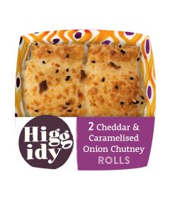 Higgidy - Cheddar Cheese & Onion Rolls Twin Packs  - 9 x 54g (Min 5 DSL)