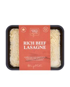 Pegoty Hedge - Organic Beef Lasagne for Two - 3 x 800g (Min 7 DSL)