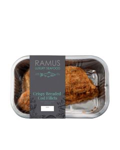 Ramus Fresh - Crispy Breaded Cod Fillets  - 4 x 240g (Min 4 DSL)