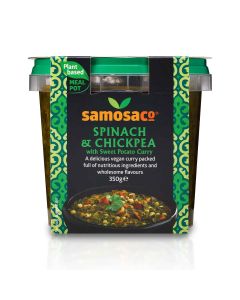 Samosaco - Spinach And Chickpea with Sweet Potato Curry - 6 x 350g (Min 14 DSL)