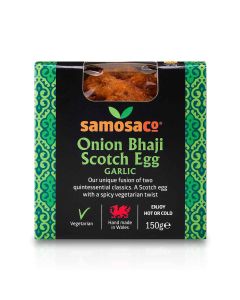 Samosaco - Onion Bhaji Scotch Egg with Garlic - 6 x 150g (Min 10 DSL)