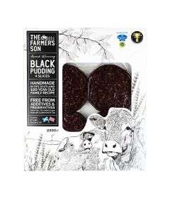 The Farmers Son - Scottish Black Pudding Slices - 6 x 220g (Min 14 DSL)