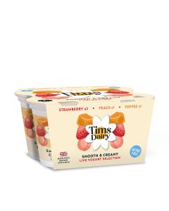 Tims Dairy  - Smooth & Creamy Yoghurt Selection Pack - 4 x (4 x125g) (Min 16 DSL)