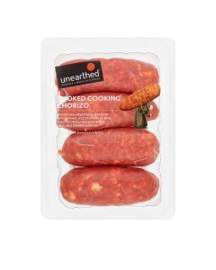 Unearthed - Smoked Cooking Chorizo  - 12 x 200g (Min 28 DSL)