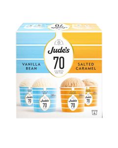 Jude's  -  Lower Calorie Vanilla and Salted Caramel - 6 x 4 x 85 ml
