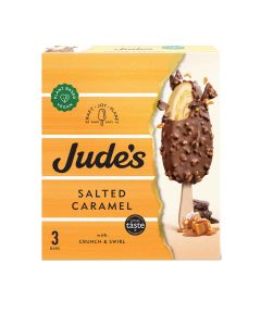 Jude's  - Plant Based Salted Caramel Stickbars - 8 x 3  80ml