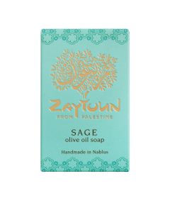 Zaytoun - Sage Olive Oil Soap - 12 x 100g