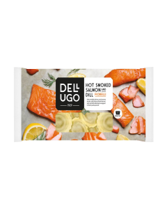 Dell'Ugo   - Hot Smoked Salmon Fiorelli - 5 x 250g (Min 13 DSL)