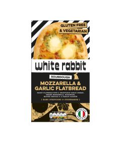 White Rabbit - Mozzarella & Garlic Flatbread - 4 x 210g (Min 7 DSL)